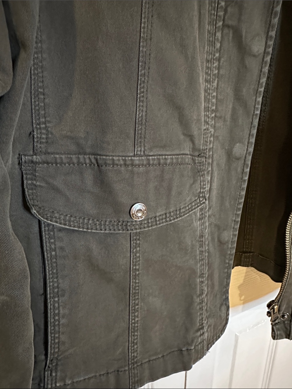 kensie Olive Green Utility Jacket | XL - Picture 12 of 15